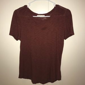 Urban Outfitters Truly Madly Deeply Tee Maroon